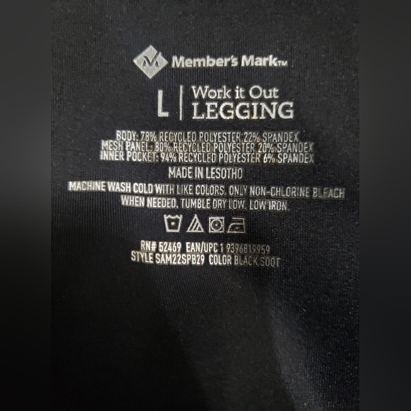 Members Mark Work it out leggings - Picture 6 of 12